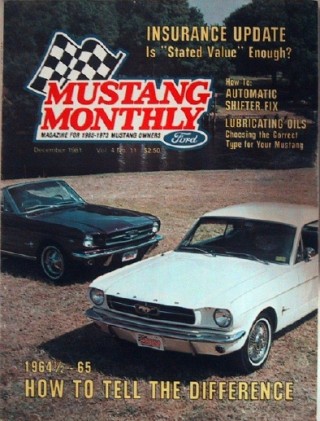 MUSTANG MONTHLY 1981 DEC - RUMBLE SEAT, '64  1/2  v '65